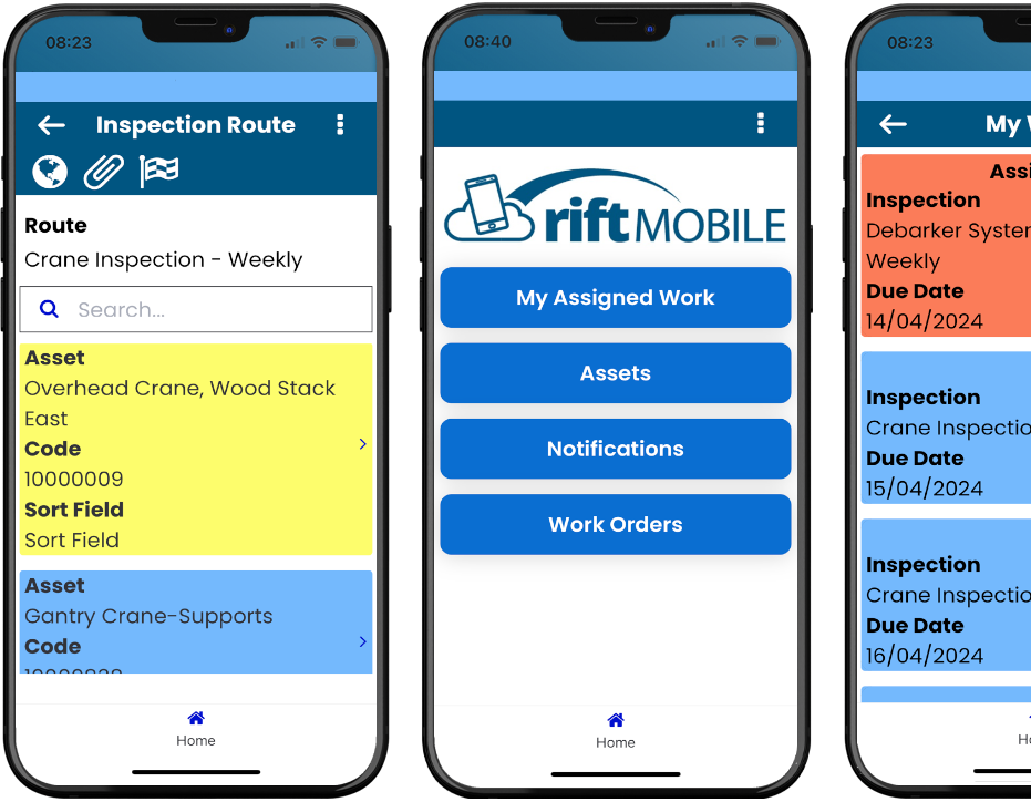 Rift Mobile Screens